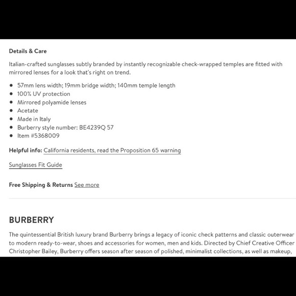 BURBERRY CHECK TEMPLE ARMS MIRRORED ROUND SUNNIES - Picture 8 of 16